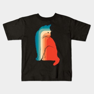 Cat Retro Kids T-Shirt